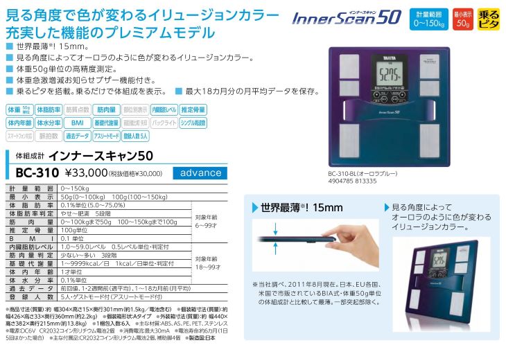 体組成計 BC-310