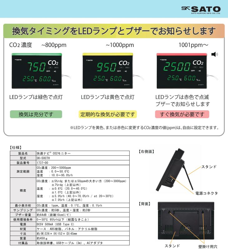 CO2モニター SK-50CTH カタログ1